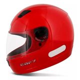 Capacete Fechado Ebf 7 Moto Motoqueiro Motoboy Motociclista - Vermelho - 58