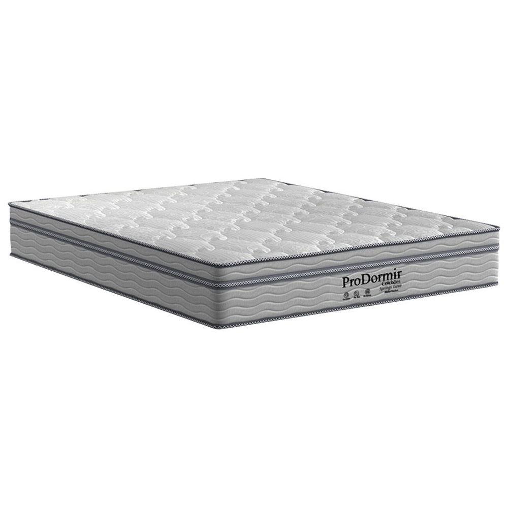 Colchao Casal Molas Masterpocket Ensacadas Prodormir Springs Luxo Euro Pillow Gray 138x188x28 Probel