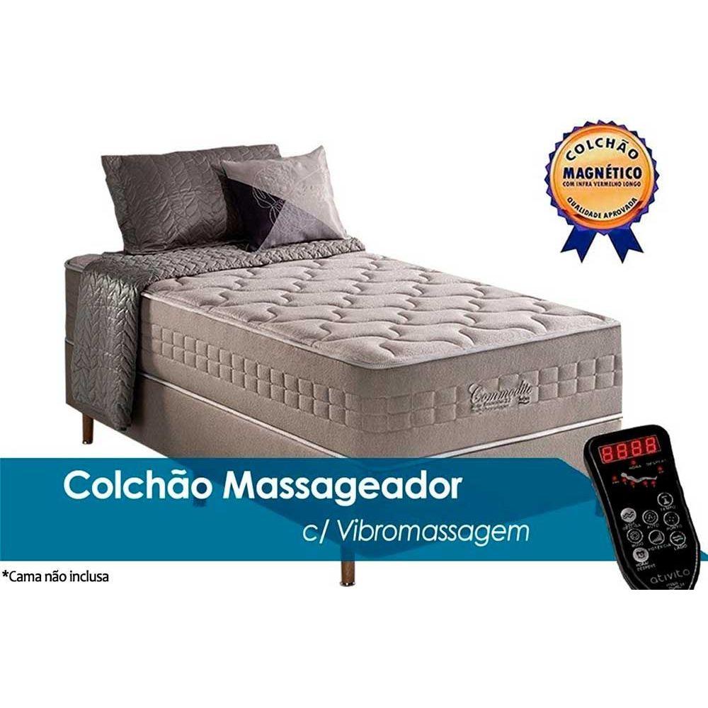 Colchao Solteirao Molas Masterpocket Ensacadas C Vibro Massagem Commodite 96x203x34 Anjos