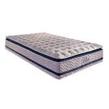 Colchao Solteiro Molas Masterpocket Ensacadas Visco Gel Blue Pillow Top 88x188x32 Paropas