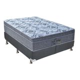 Cama Box Queen Colchao Molas Masterpocket Ensacadas Probel Perfil Springs Base Crc Suede Cinza 158x198