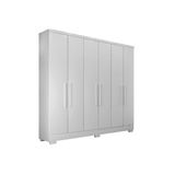 Guarda Roupa Casal 6 Portas E 4 Gavetas C Pes Milly Branco Novo Horizonte