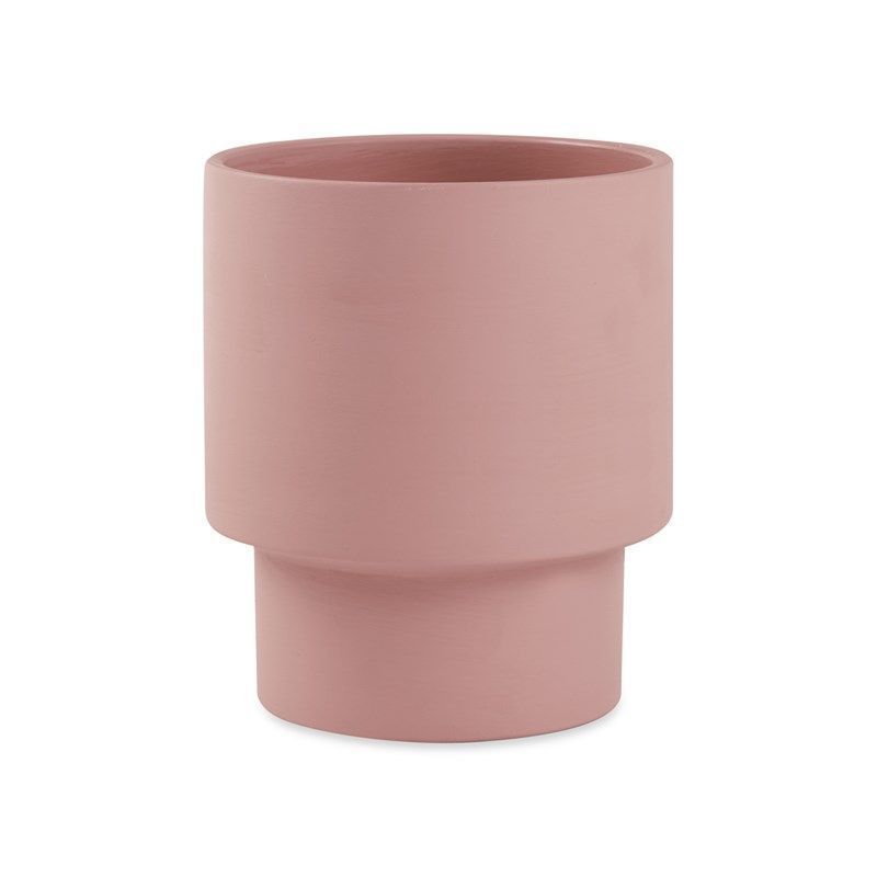 Cachepot Cimento 19,5x17 - Rosa 19,5x17 Cm