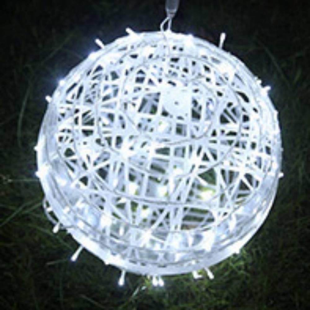 Led Ar Livre Luz De Bola De Rattan À Prova D&#39;água, Árvore Pendurada