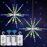 Led Firework Lights Bateria Operada Natal Luzes Decorativas Pendurados Led Cobre Luzes De Fogo De Cobre Fio De Cobre Esfera Luzes Starburst