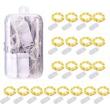 20 Pacote 3.3ft 10 Luzes De Fada Led Bateria Operada Luzes De Fio De Cobre Luzes Decorativas De Fio De Cobre Para Halloween Natal Quarto Pát