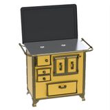 Fogao A Lenha Venax N 1 Renaissance Chapa De Aluminio Amarelo Sd