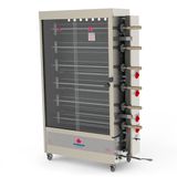 Forno Rotativo Tubular Pr-634un -  Aprox. 60 Kgs De Carne  Ou 30 Frangos 6 Espetos Universais - Progás Gás Glp - Botijão Progás