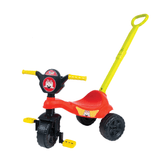 Triciclo Motoca Menina C/ Haste De Empurrar E Pedal - Suporta 25kg - Certif Inmetro
