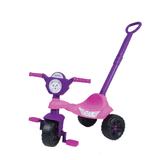 Triciclo Motoca Menina - Com Haste De Empurrar - Suporta Até 25kg Certfic. Inmetro