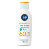 Protetor Solar Nivea Sun Kids &amp; Babies Pele Sensível Fps 60 125ml