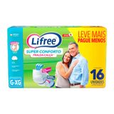 Fralda Calça Lifree Super Conforto Tamanho G/xg Com 16 Unidades