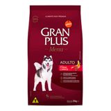 Ração Gran Plus Menu Cães Adultos Carne E Arroz 20kg