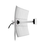 Antena Parabolica de Grade para Internet Aquario MM-2425F10 com 2.4 GHZ e Ganho de 25DBI Polarizacao Vertical e Horizontal Acompanha Dipolo, KIT para