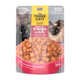 Ração Úmida Three Cats Original Castrados Frango Sachê 85g