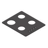 Vidro Preto Para Cooktop 4 Bocas Terim