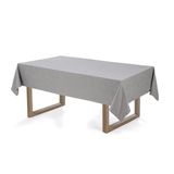 Toalha De Mesa Retangular Karsten Verissimo Cinza 8 Lug 160x270cm