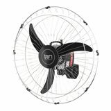 Ventilador de Parede América Preto Bivolt Grade em Aço