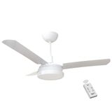 Ventilador Led Breeze Branco 220V 3 Pás Brancas e Controle Remoto