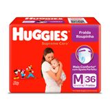 Fralda Roupinha Huggies Supreme Care Tamanho M Pacote Mega 36 Fraldas Descartáveis