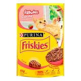 Ração Úmida Para Gatos Friskies Filhotes Sabor Carne Ao Molho Em Sachê 85g