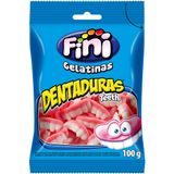 Bala Fini Gelatina Dentadura 100g