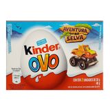 Chocolate Kinder Ovo Aventura Na Selva Com 2 Unidades De 20g Cada