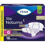 Fralda Geriátrica Tena Slip Noturna Tamanho G Com 16 Unidades