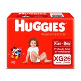 Fralda Huggies Supreme Care Tamanho Xg 26 Fraldas Descartáveis