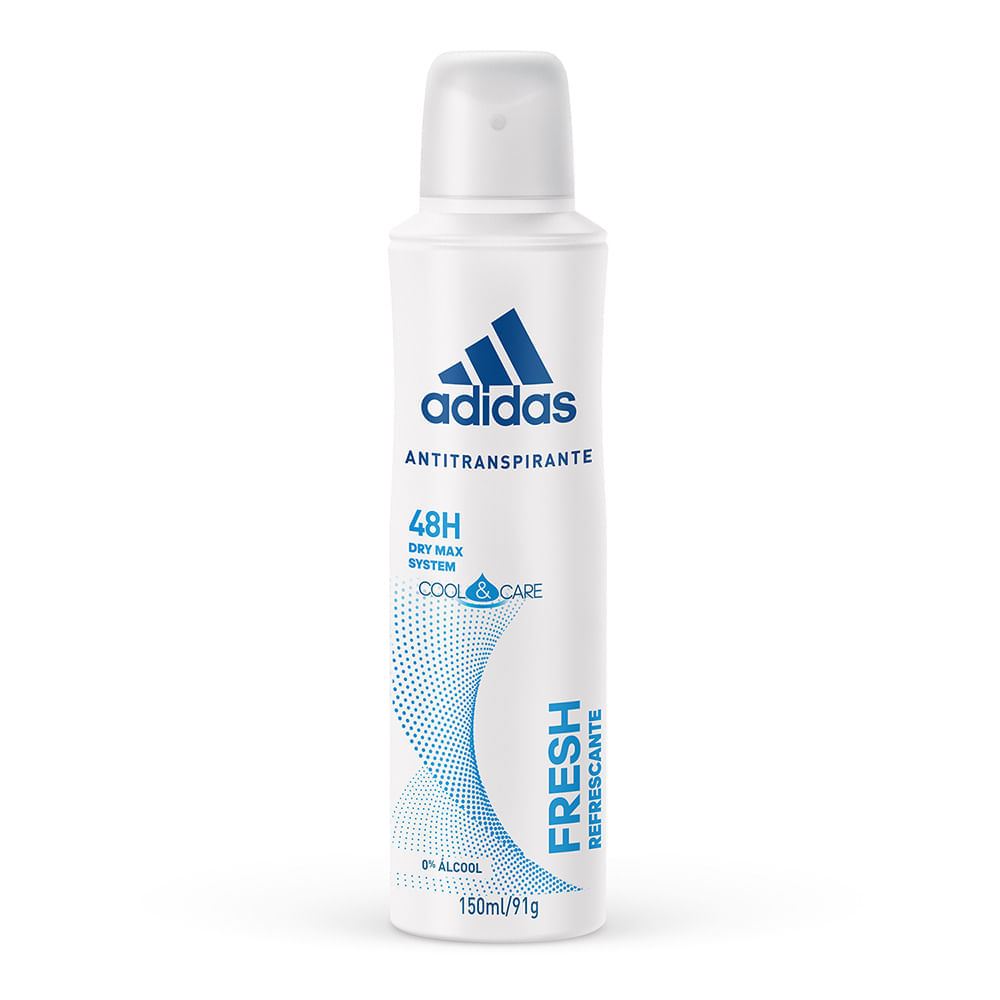 Desodorante Adidas For Women Fresh Aerosol Antitranspirante 48h Com 150ml