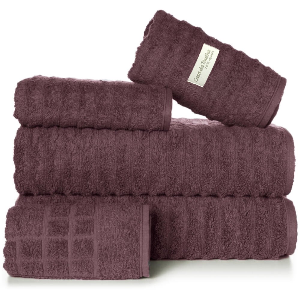 Jogo De Toalha 5 Peças Gramatura 450 Kit Toalha Jogo De Banho