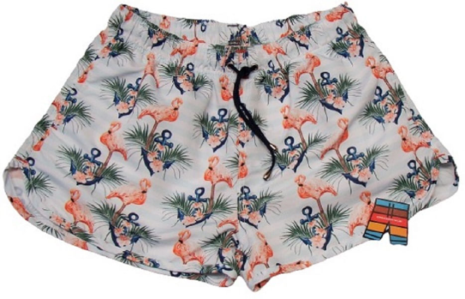 short casal flamingo