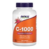 Vitamina C-1000mg Now Foods C/rose Hips E Bioflavonóide 250tab