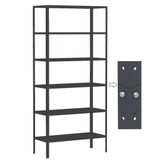 Estante Aço Dupla 176 Flex Amapa 6 Bandeja 30cm Preto