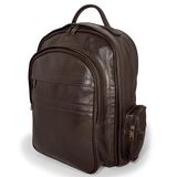 Mochila De Couro Legítimo Para Notebook Grande Espaçosa