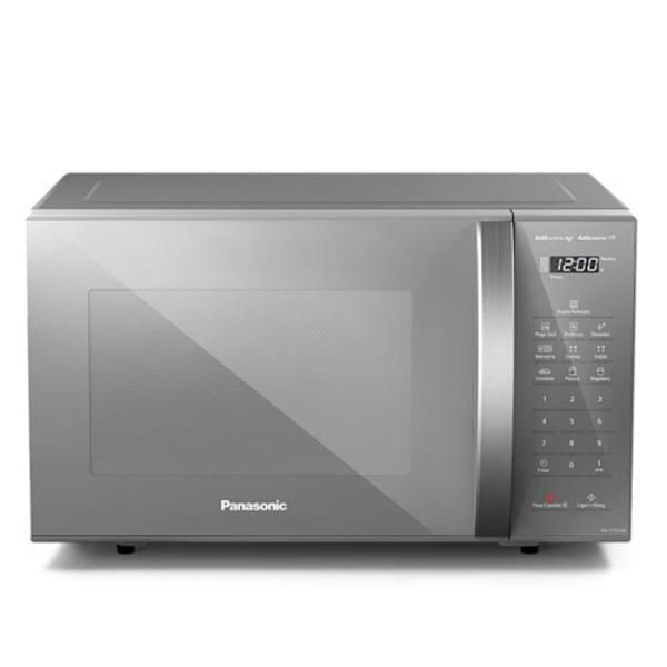 Micro-ondas de Mesa Panasonic com 27 Litros de Capacidade Prata - NN-ST55LMRUN