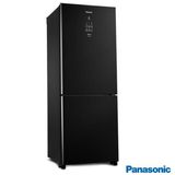 Refrigerador Bottom Freezer Inverter Panasonic de 02 Portas Frost Free com 425 Litros e Painel Easy Touch Preto, 220V - BB53
