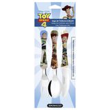 Kit Talherer Simonaggio Toy Story Inox Jogo De Talheres Disney Toy Story 4 Simonaggio Inox Com 3 Peças