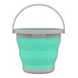 Balde Sanfonado Dobrável Retrátil 5 Litros Flashlimp