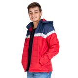 Jaqueta Puffer Masculina Com Capuz Sea Surf Azul G