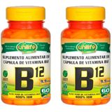 Vitamina B12  Cianocobalamina  2x60 Capsulas  Unilife