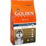 Raçao Golden Formula Senior Frango E Arroz 15 Kg