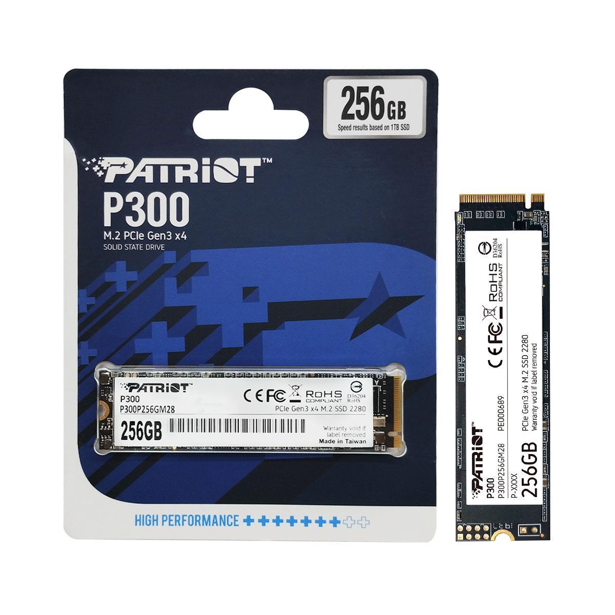 Ssd 256gb Patriot P300, M.2 2280 Pcie 3x4 Nvme 1.3, Leitura