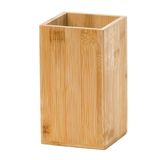 Caixa Organizadora Porta Objetos Em Bambu 9x9x14cm