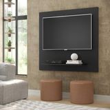 Painel Sala Plus Retratil Para Tv Até 32 Polegadas Cor Preto