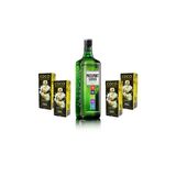 Kit Whisky Passport 1l + 4 Água De Coco Quadrado 200ml