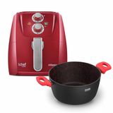 Airfryer Allspace Red 4l E Panela Ichef Home Family Size Vermelha 24cm | 220v