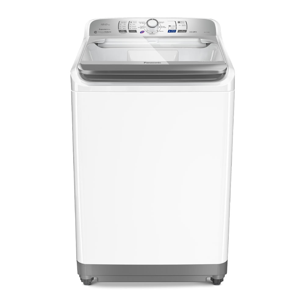 Máquina De Lavar Panasonic Função Vanish 12kg Branco - Na-f120b1w 110v Panasonic