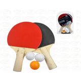 Kit Raquete Ping Pong Tênis Mesa + 3 Bolinhas Original