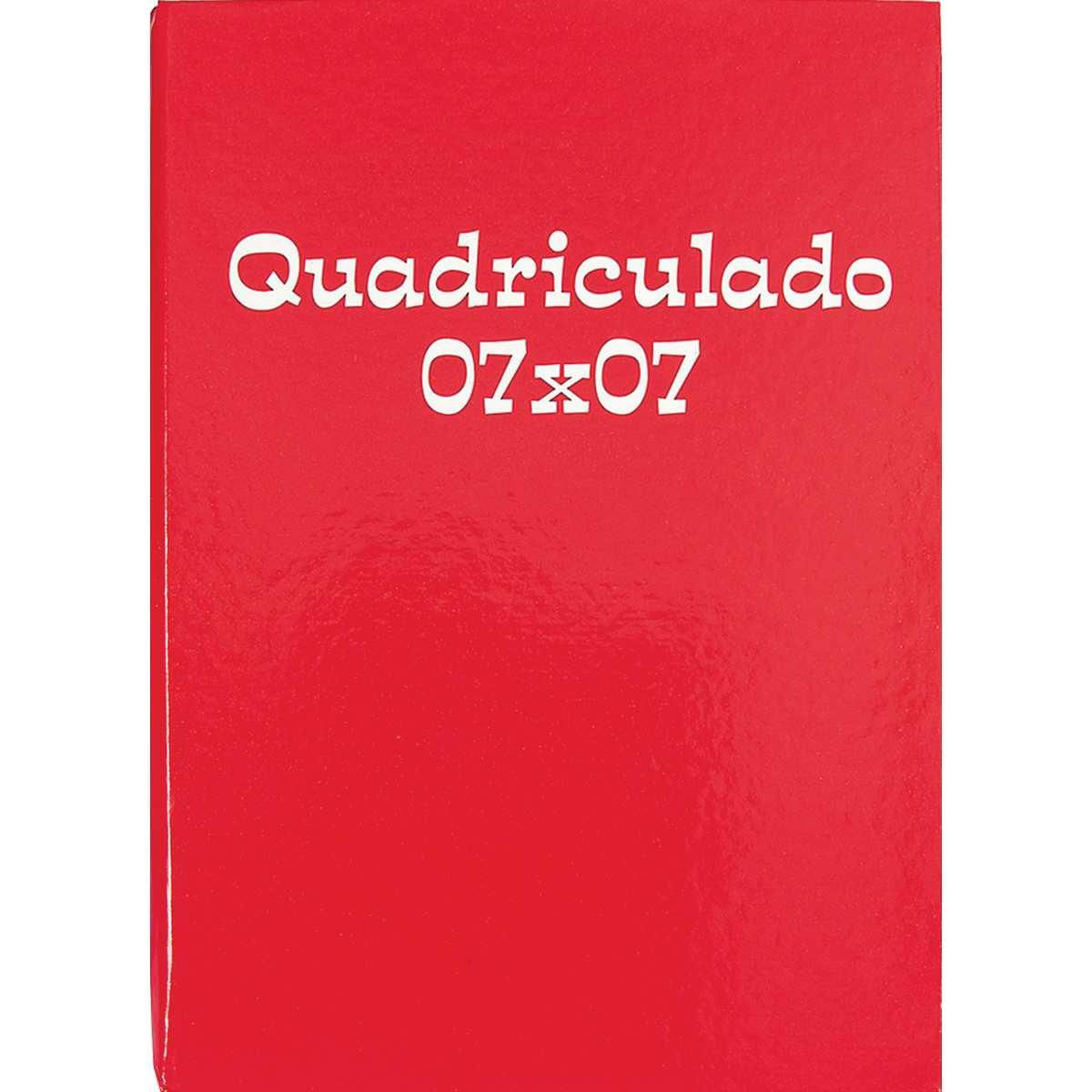 Caderno Quadriculado 1/4 7x7mm 96f Brochura Capa Dura